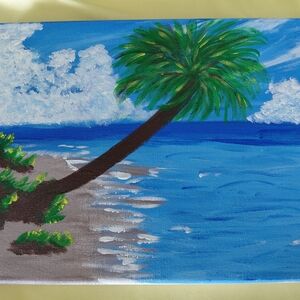 Tropical Beach Canvas Art